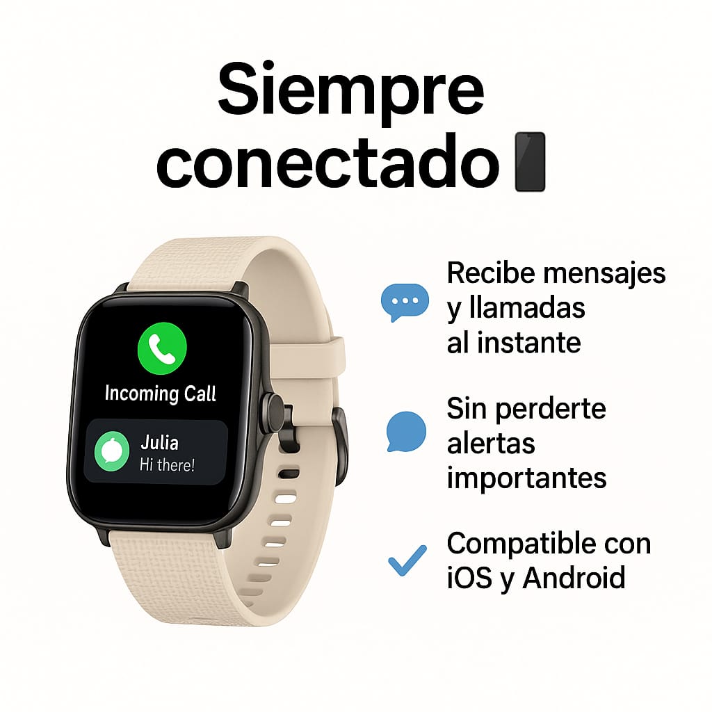 SmartWhatch / 7 correas, llamadas, notificaciones, fitness...